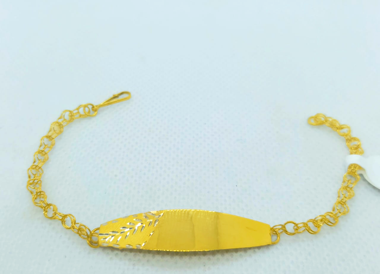 Gold Ladie ID Band